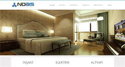 Desktop Screenshot of ndasinsaat.com